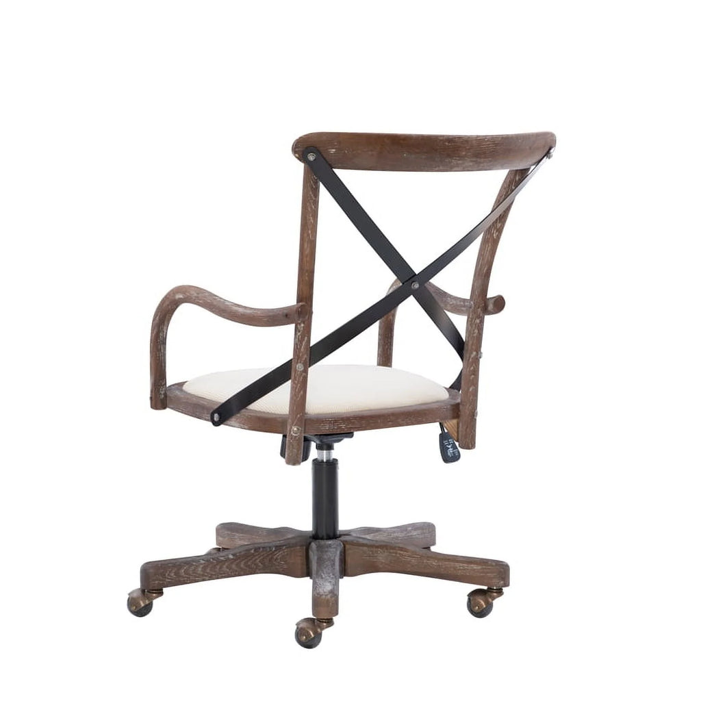 Brown Wood Office Chair A135391