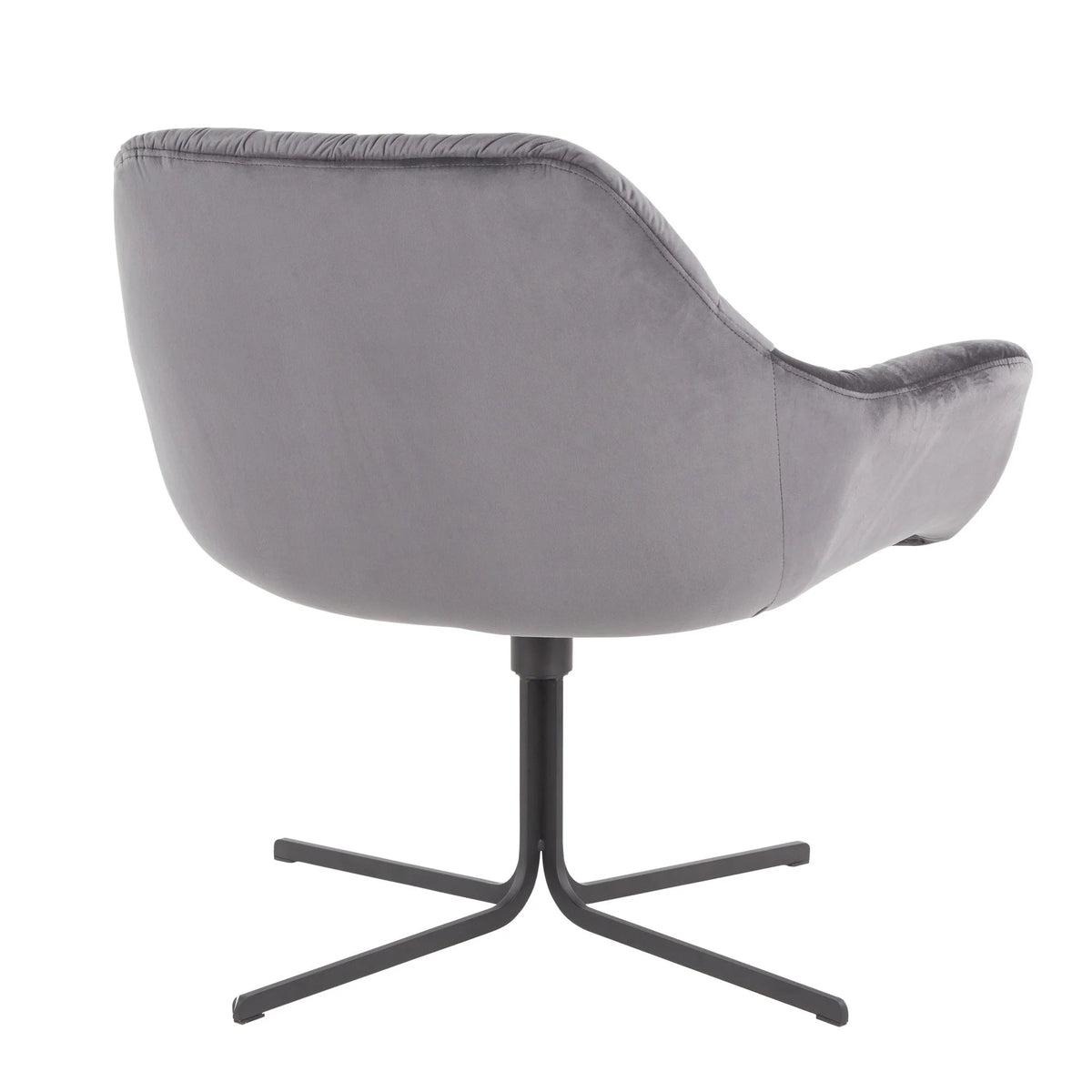 Black/Gray Swivel Lounge Chair X272903