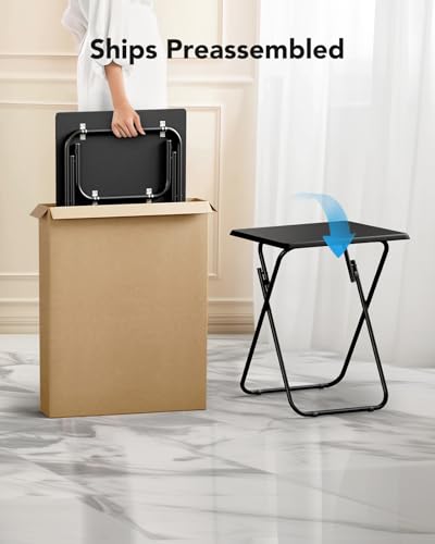 Folding TV Tray Table with No Assembly Required A76004