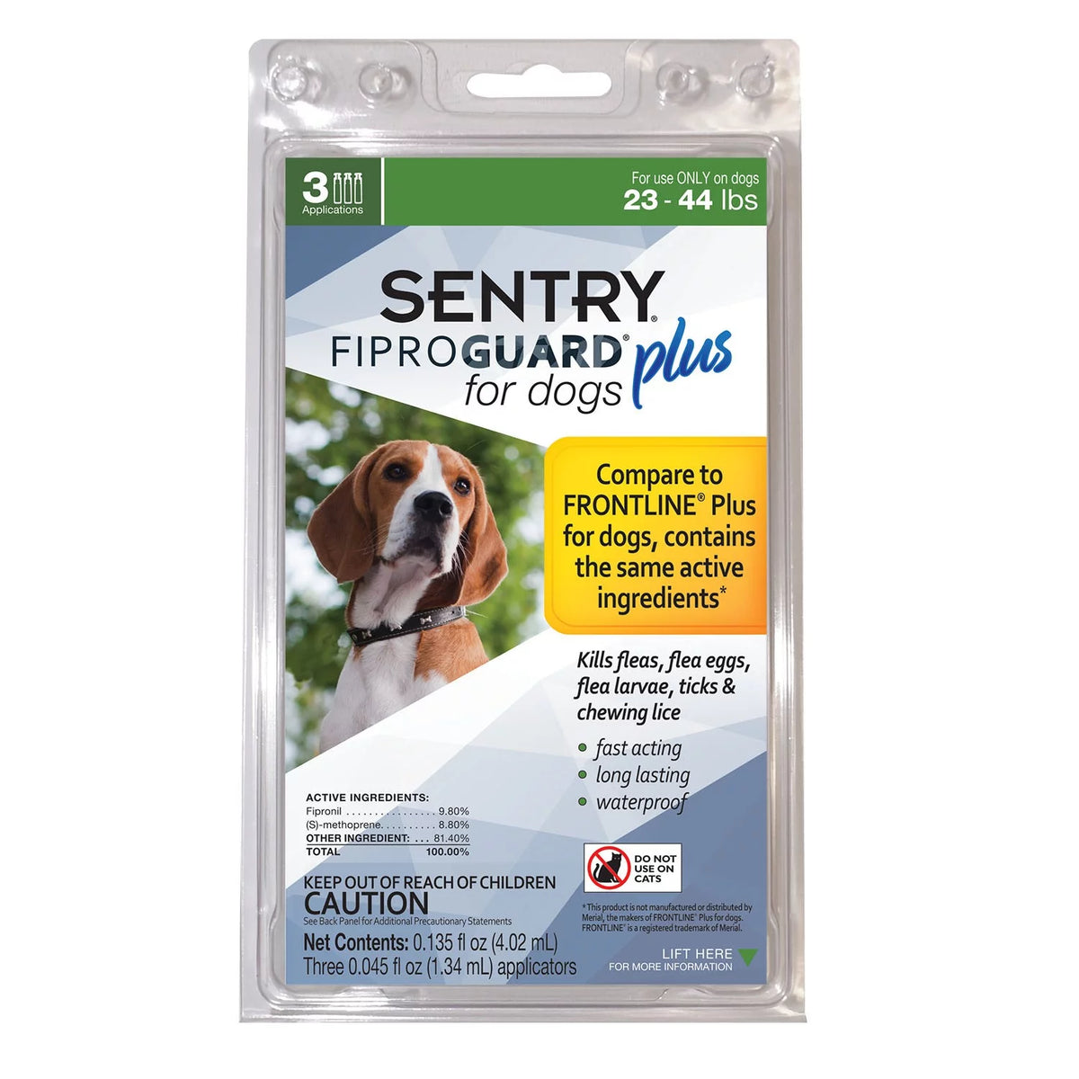 Dog Flea & Tick Topical 3 Monthly Treatments 3 Count Z600391