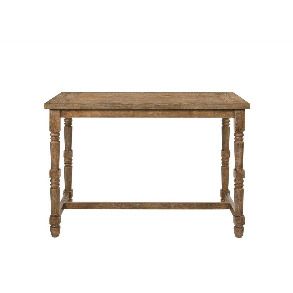 Weathered Oak Finish Counter Height Table M41652