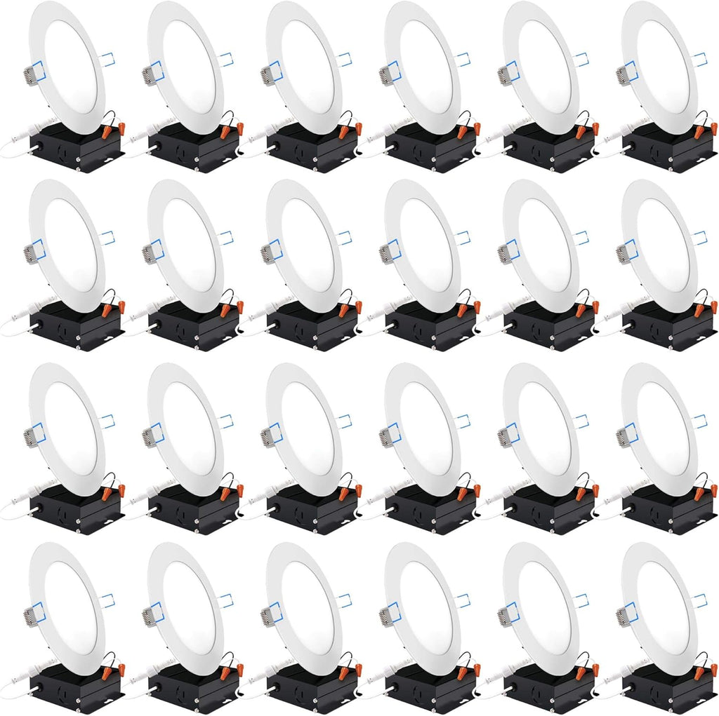 24 Pack 6 Inch LED Recessed Lighting 3000K Dimmable Q437367