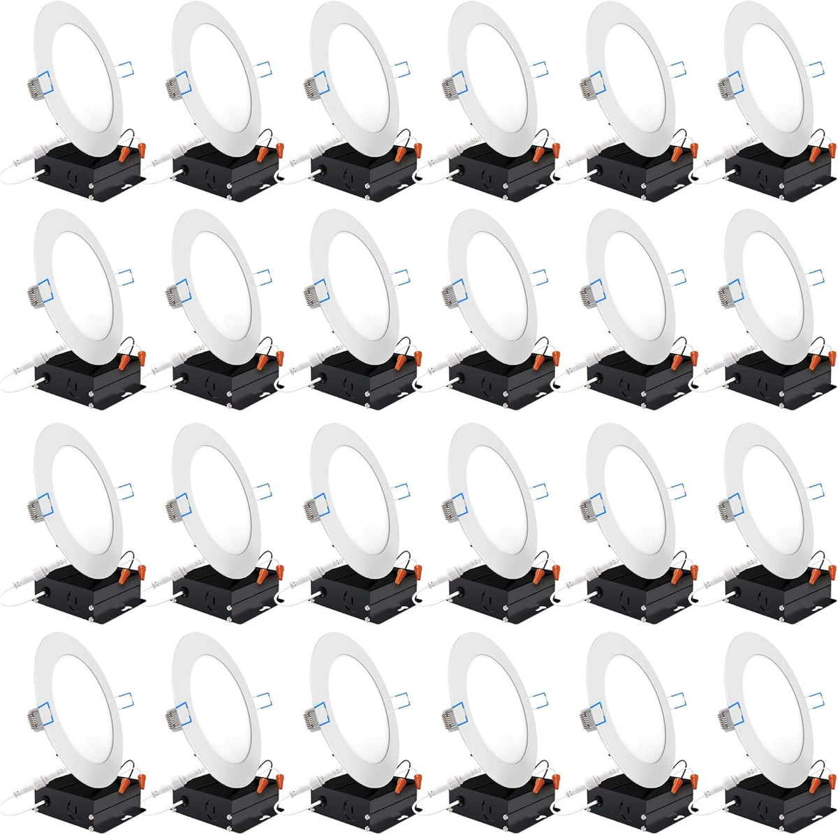 24 Pack 6 Inch LED Recessed Lighting 3000K Dimmable Q437367
