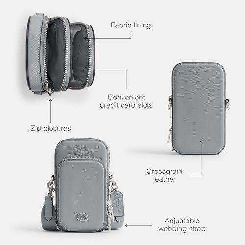Mens Phone Crossbody In Crossgrain Leather L1836