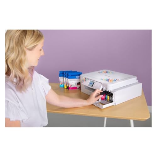 Sublimation Printer with 4-Color Sublimation Ink Cartridges and 100 Sheets Sublimation Paper N23460