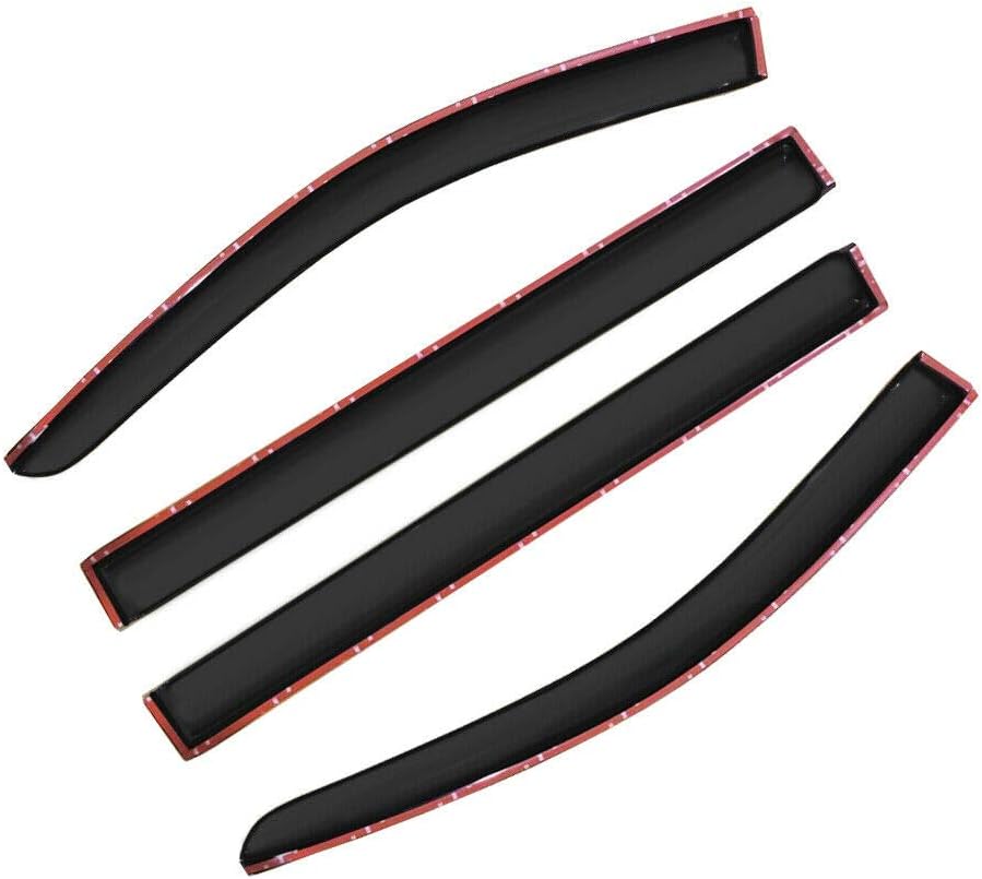 Dark Smoke Tape-On Window Visors J343