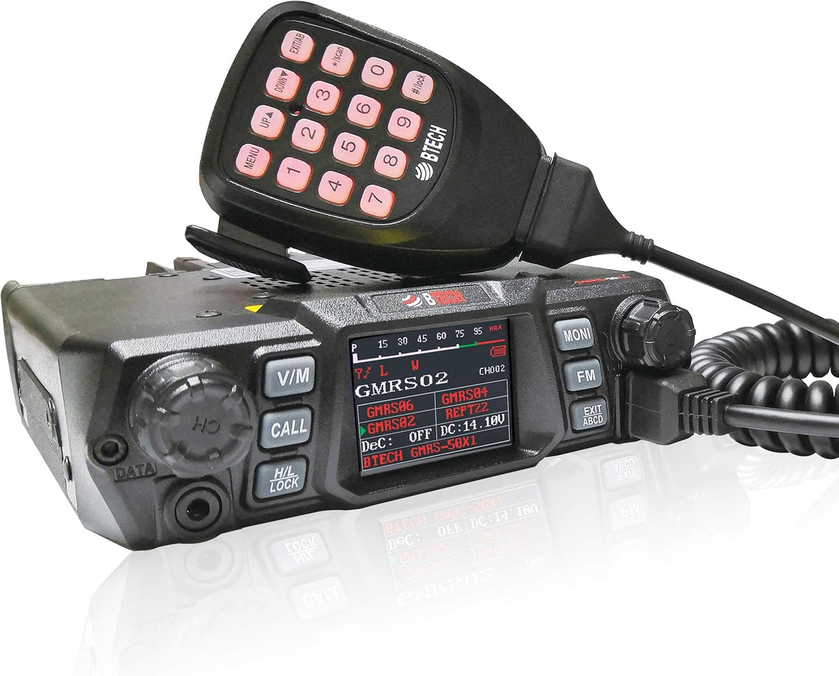 50 Watt GMRS Two-Way Radio with Dual Band Scanning Receiver V548166