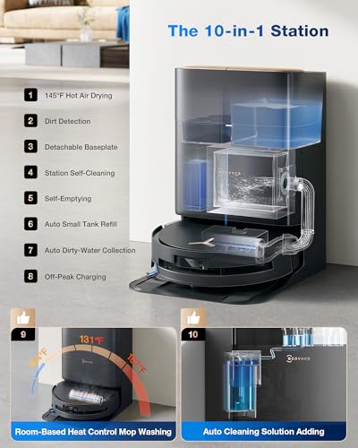 Robot Vacuum and Mop with 16,600Pa Suction O404781