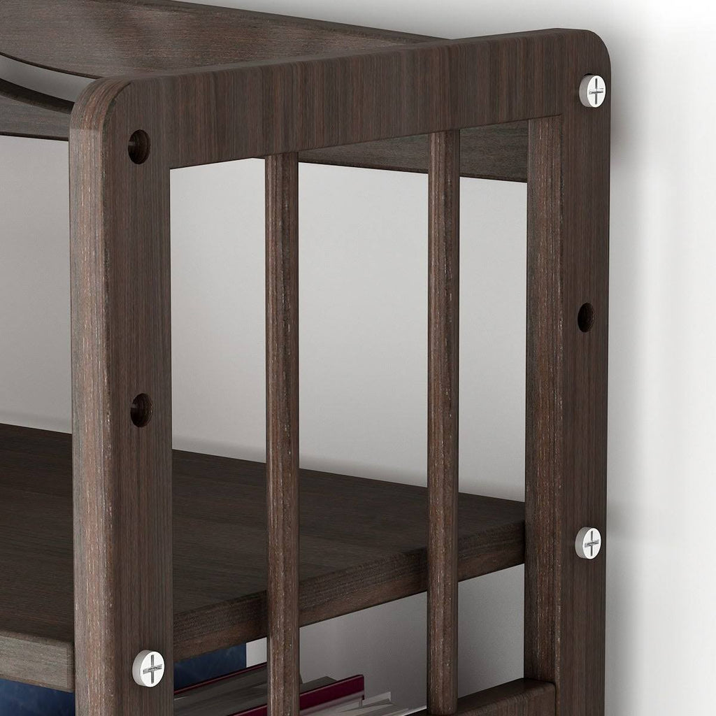 5 Shelf Solid Wood Bookshelf P5917