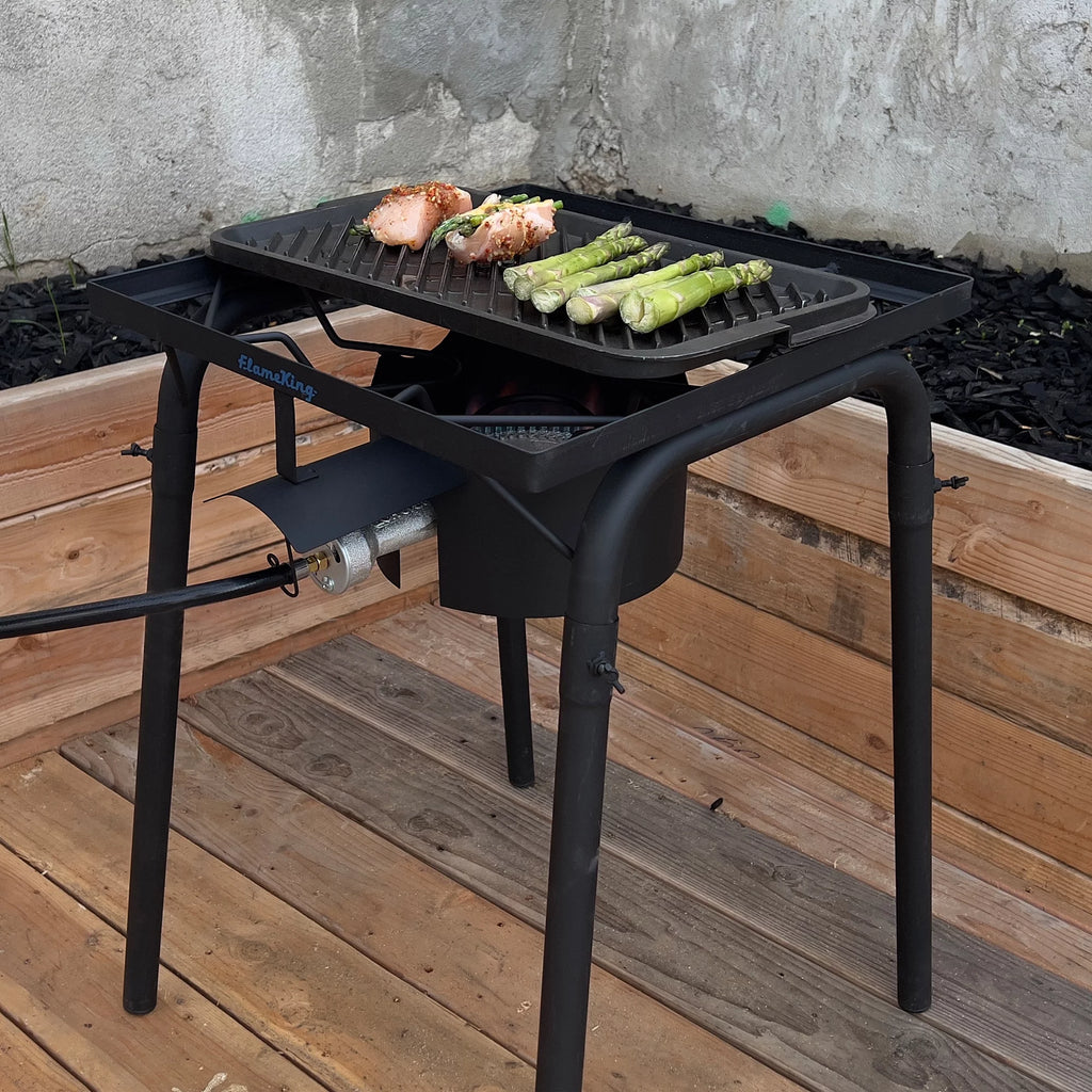 100,000 BTU LP Gas Outdoor Stove Burner with Regulator Hose G9302