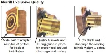 No Lead Brass 1-1/4 Pitless Adapter O4876