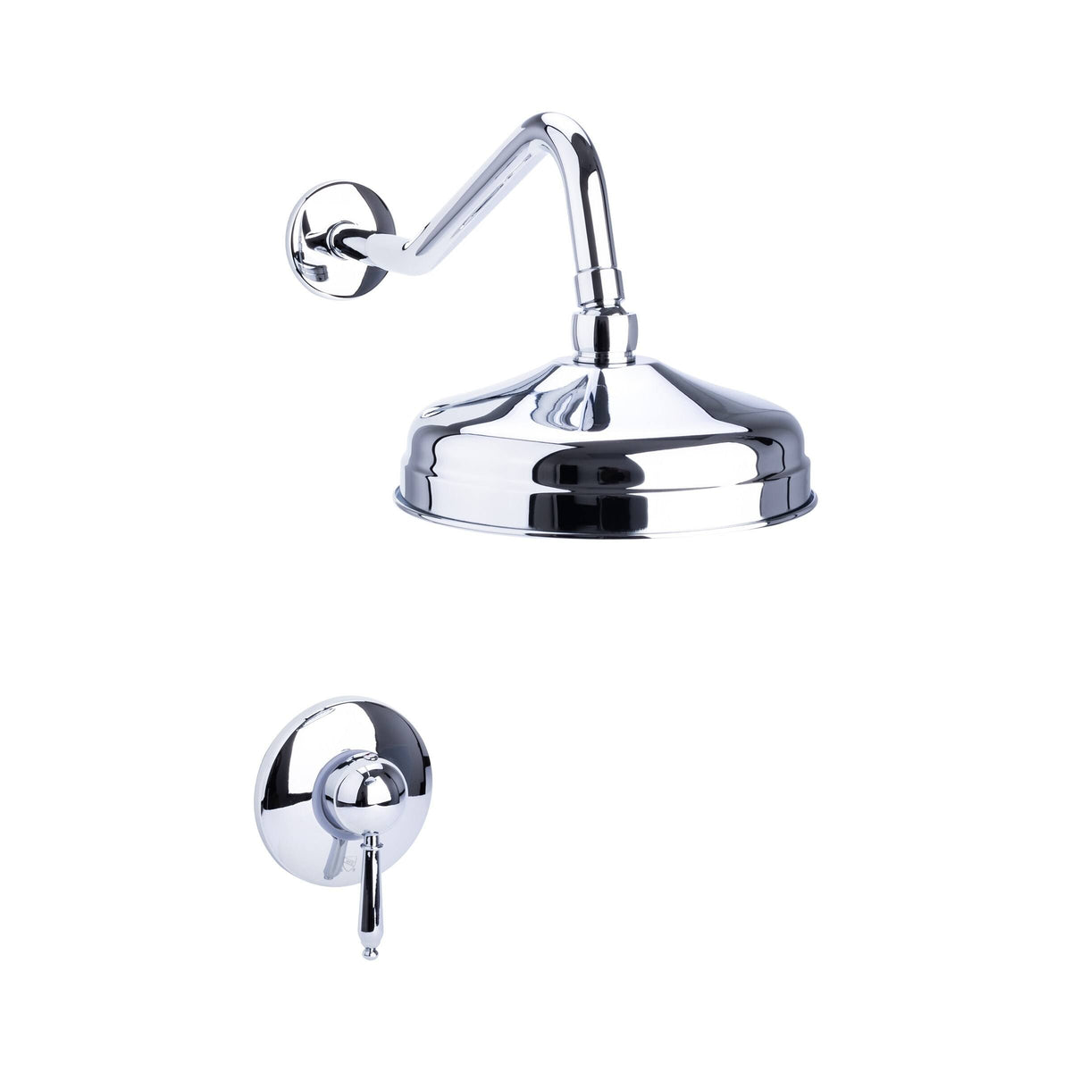 Traditional Rain Can Shower Set with Valve Chrome W57912