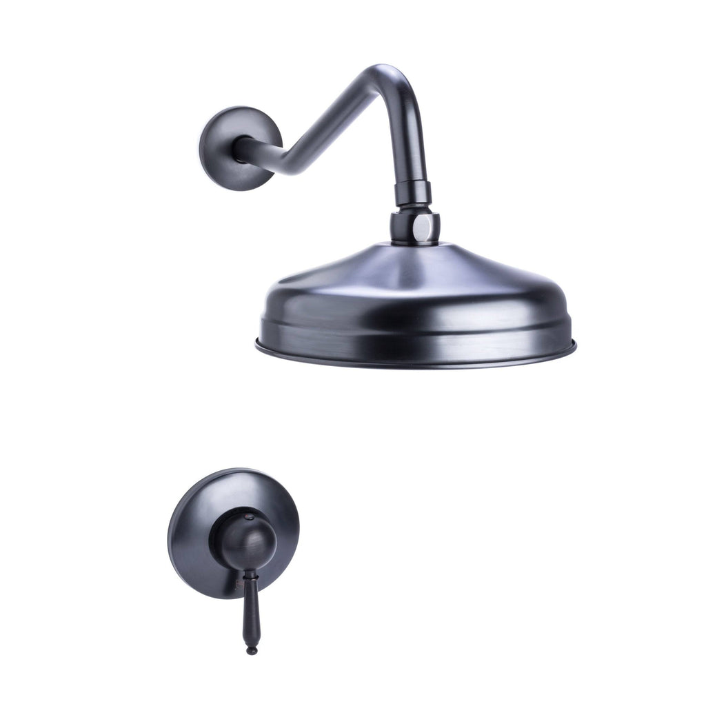 Traditional Rain Can Shower Set with Valve Chrome W57912
