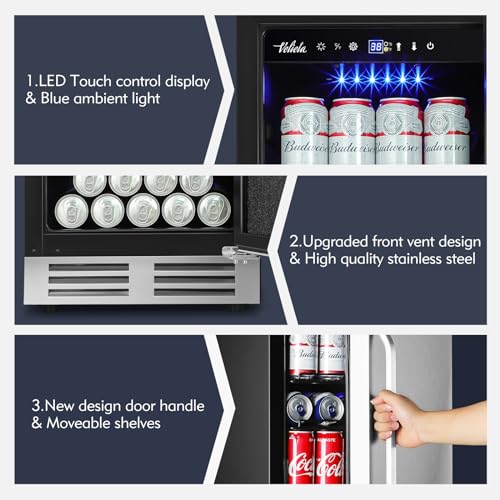 35L 250 Counts Electric Cigar Humidor Cabinet with Digital LED Screen V72225
