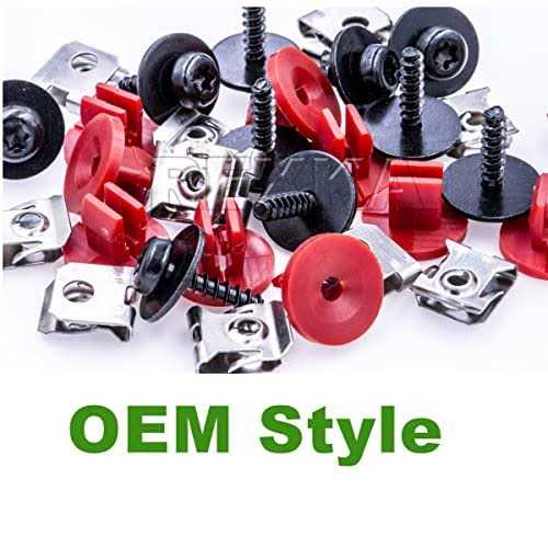 10 Sets T30 Engine Splash Shield Guard Screws Bolt Nut Clip Kit U9901