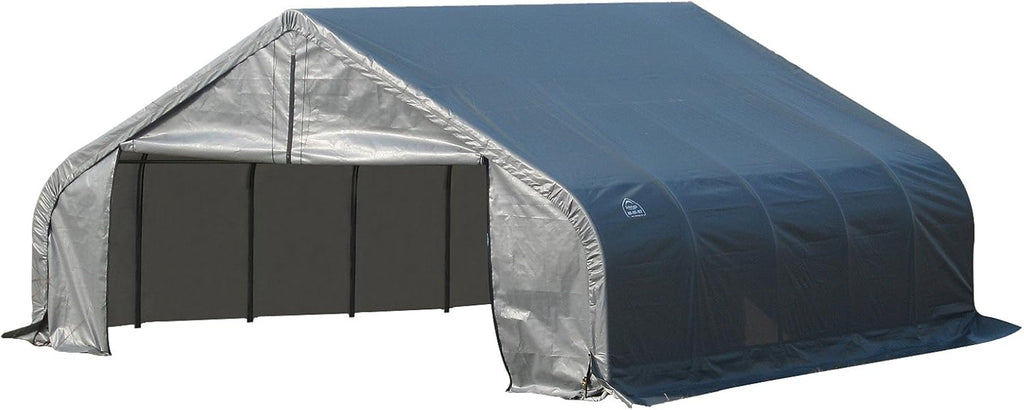 Grey 18'x28'x12' Peak Style Shelter G2164