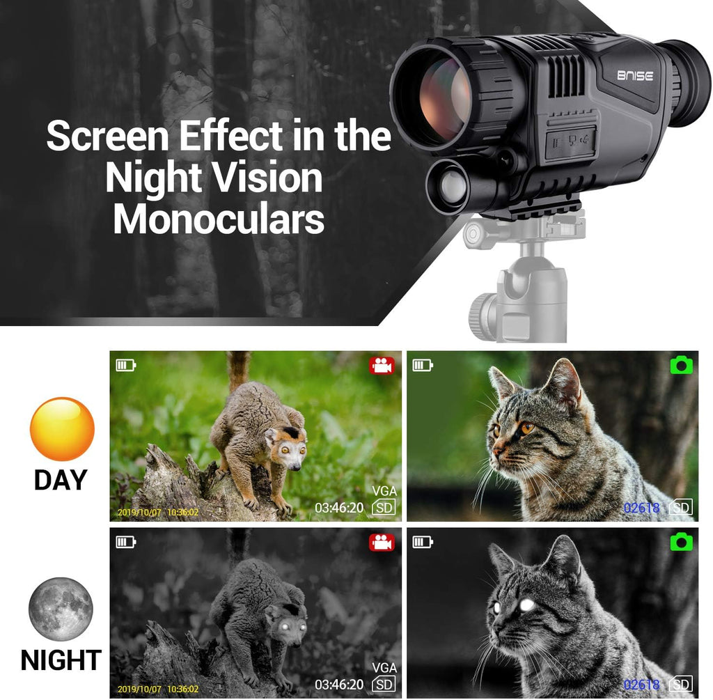 Digital Night Vision Monocular Infrared Camera 8X40 HD E115