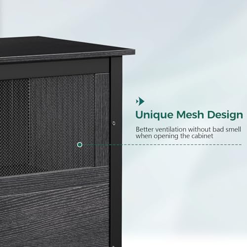 Fish Tank Stand with Cabinet, Metal, 1000LBS O16313
