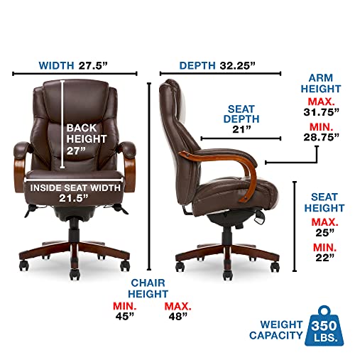 Black Bonded Leather High Back Executive Office Chair X23502