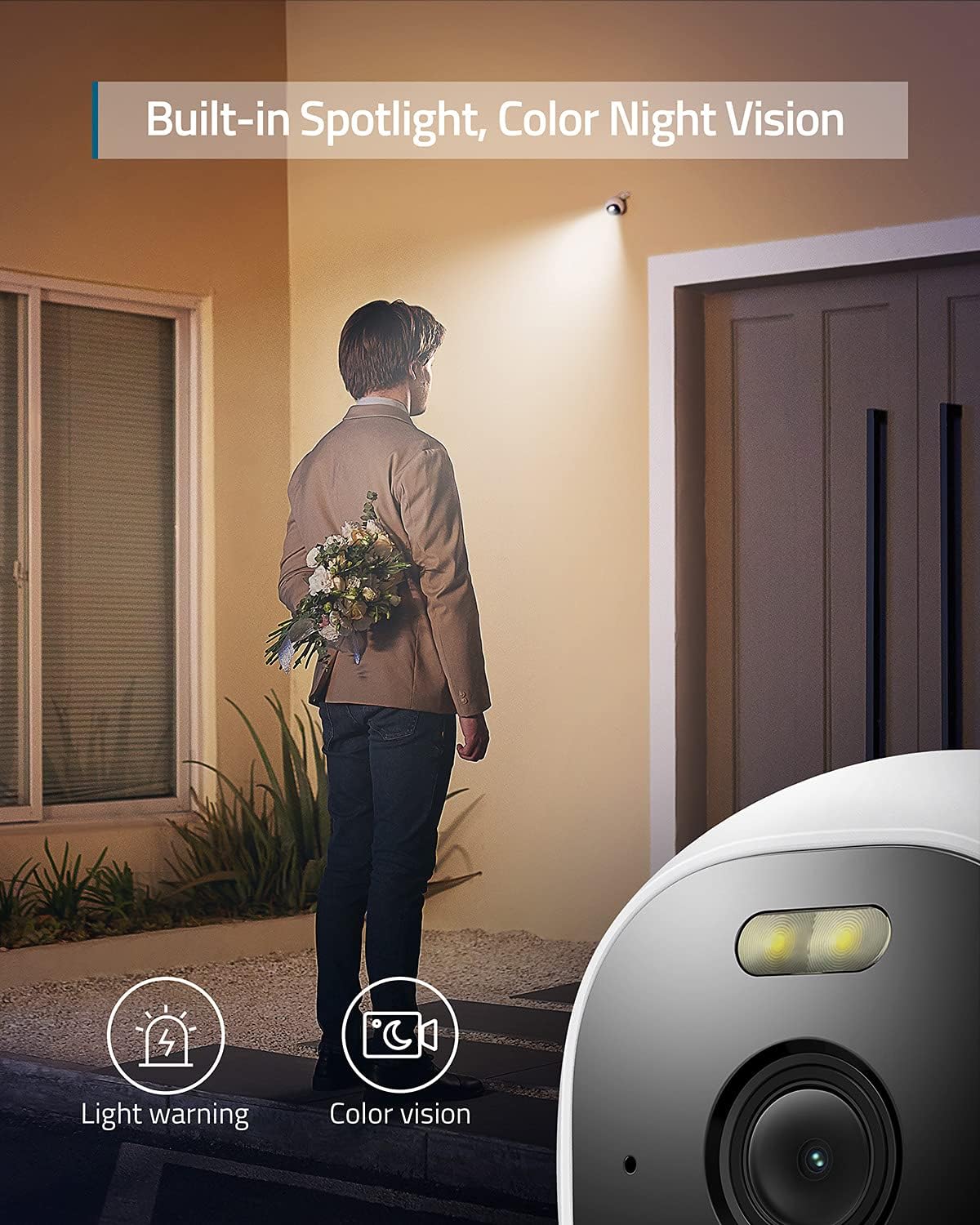2K Wired Outdoor Security Camera U410172