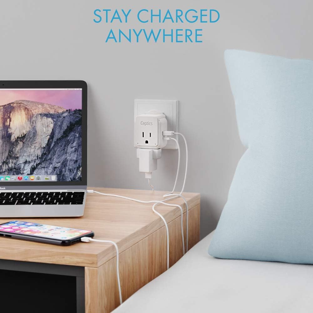 International Travel Plug Adapter Set with Dual USB & USB-C A26015