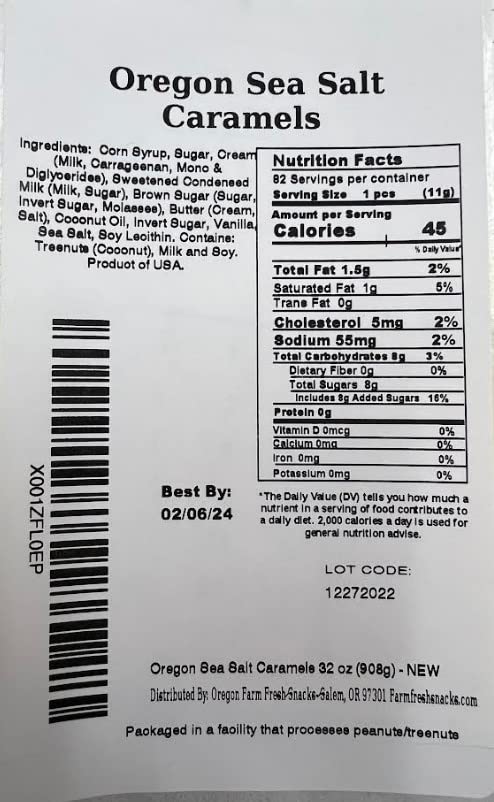Salted Caramel Gourmet Candy (16 oz) D571