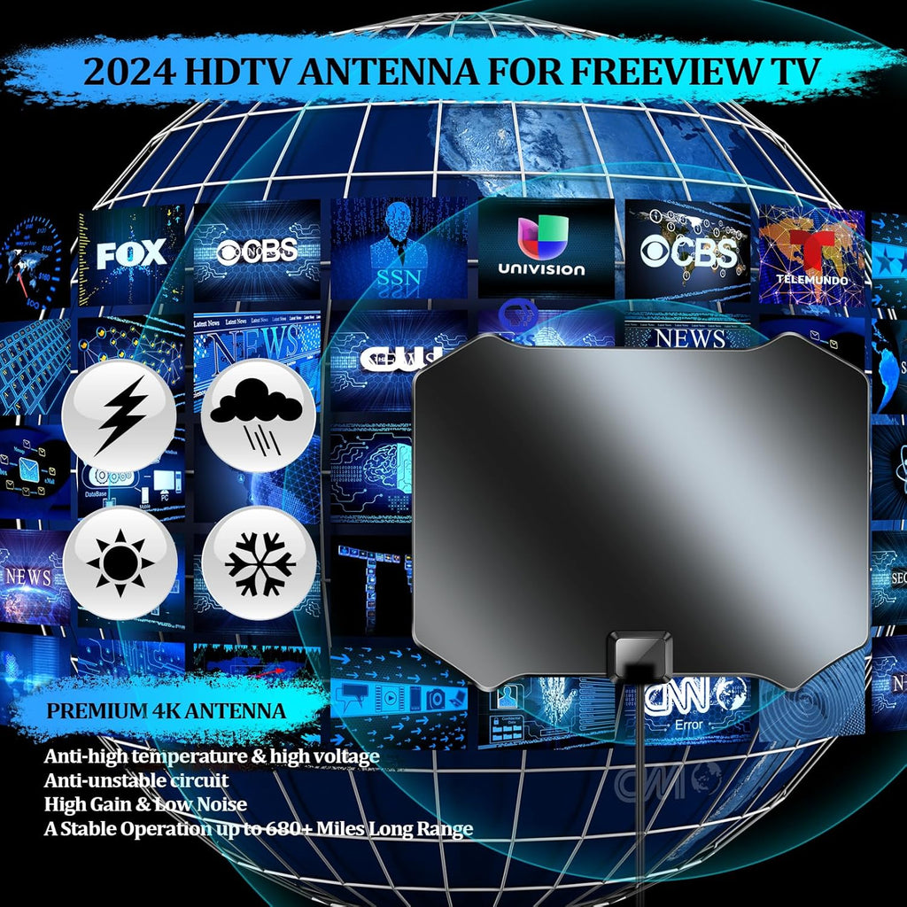 Digital TV Antenna with Amplifier Signal Booster I949383