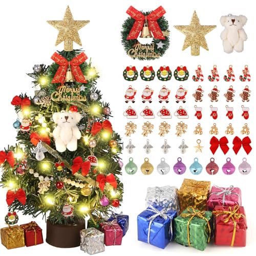 12 Inch Mini Artificial Christmas Tree with Light Y44818