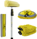 Car Cleaning Kit with Soft Car Wash Brush, Squeegee, Mitt, Microfiber Cleaning Head & Extension Pole G587211