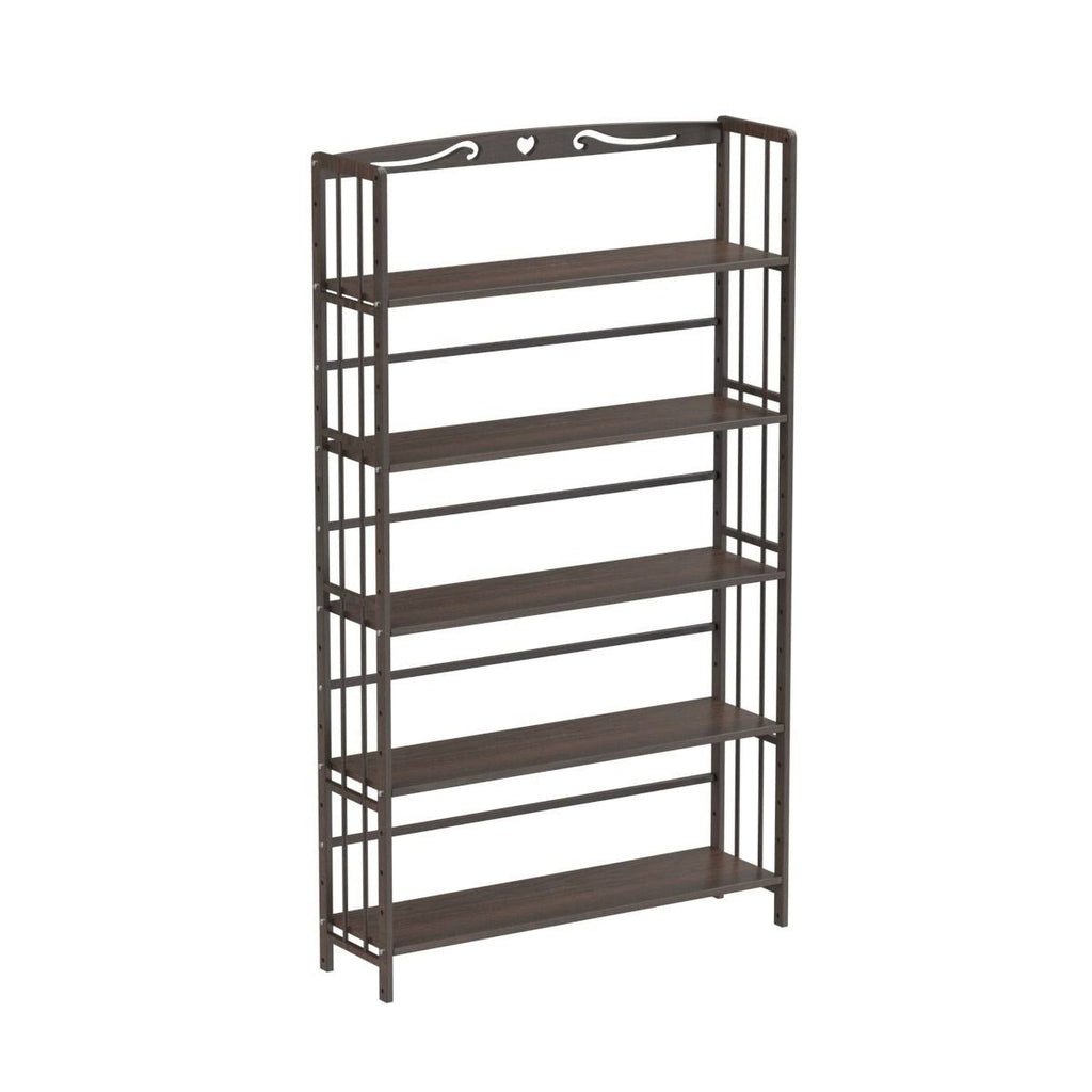 5 Shelf Solid Wood Bookshelf P5917