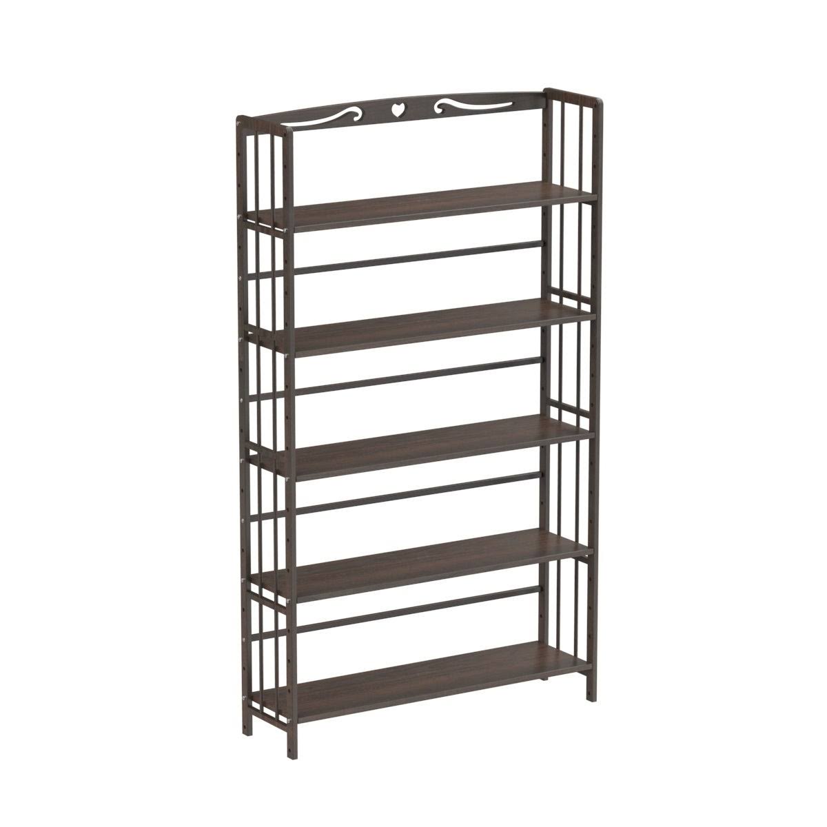 5 Shelf Solid Wood Bookshelf P5917