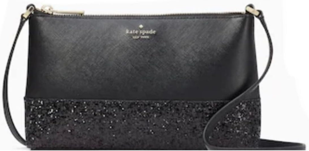 Black Glitter Crossbody O8219