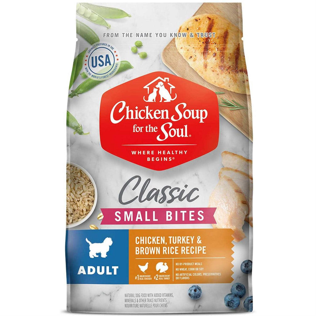 Chicken Turkey & Brown Rice Recipe Small Bites Dry Dog Food G52280