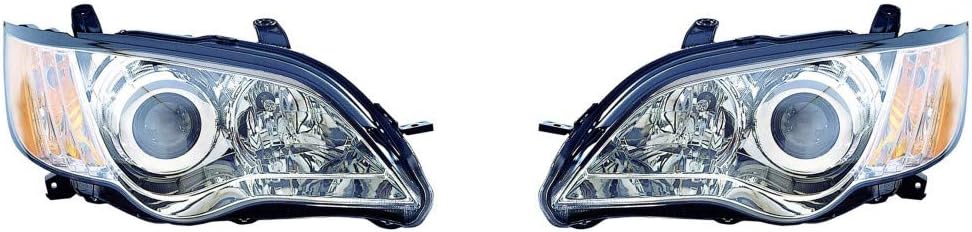 Headlight Assembly Pair for Subaru Legacy 2008 2009 S6387