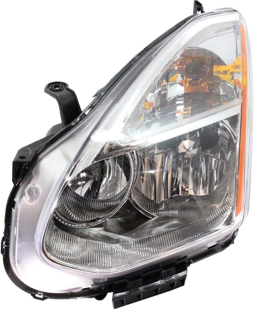 Headlight Assembly for Nissan Rogue 2009 2010 Driver Side Halogen G516