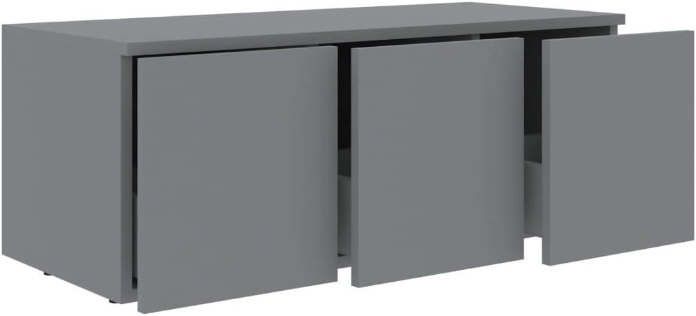 Gray Chipboard TV Cabinet Pack of 2 T6169