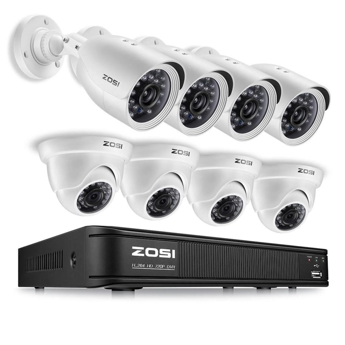 8 Channel 720p DVR Security Camera System M72688