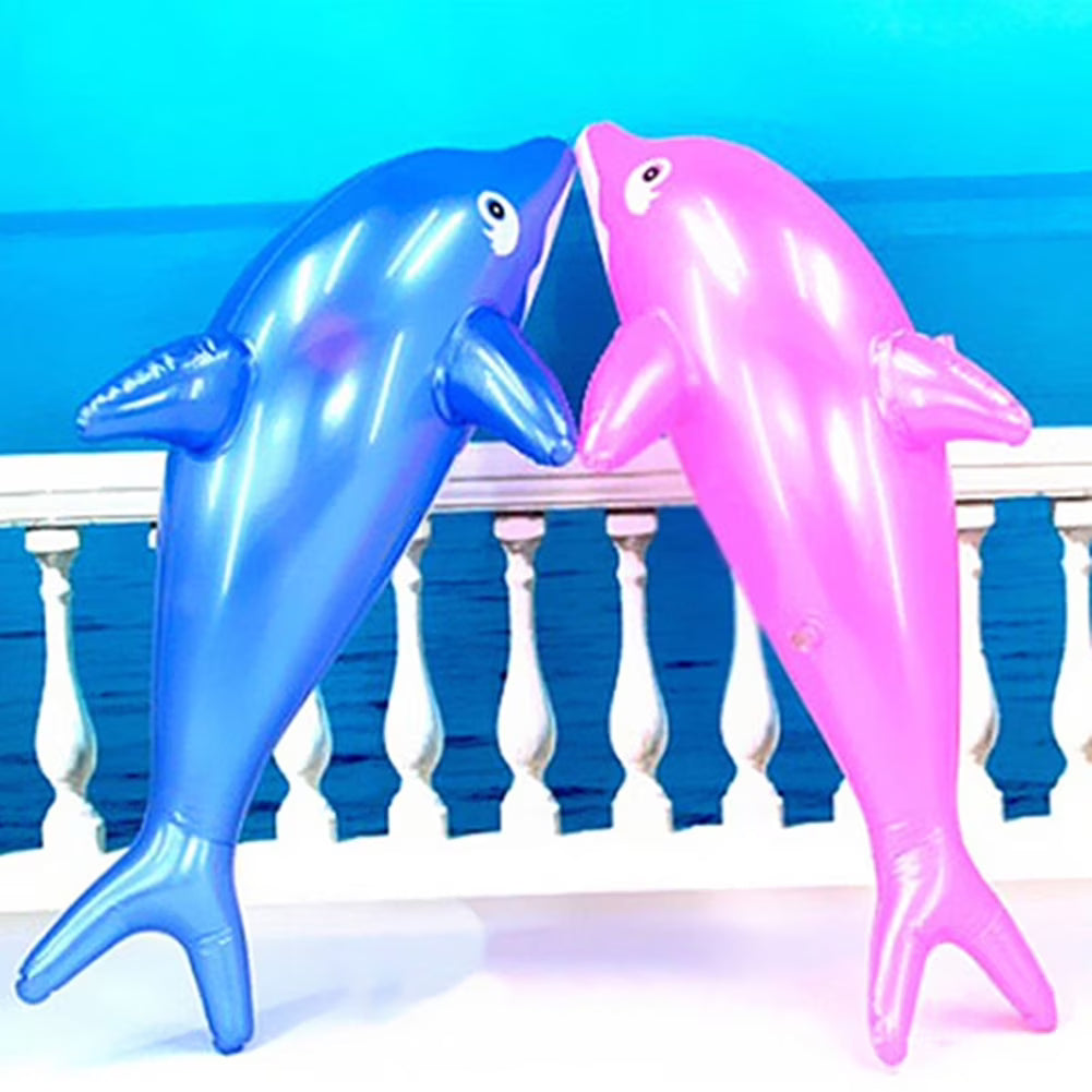 1Pc 50cm Inflatable Dolphin Fish Beach Swimming Pool Float Water Toy J7117