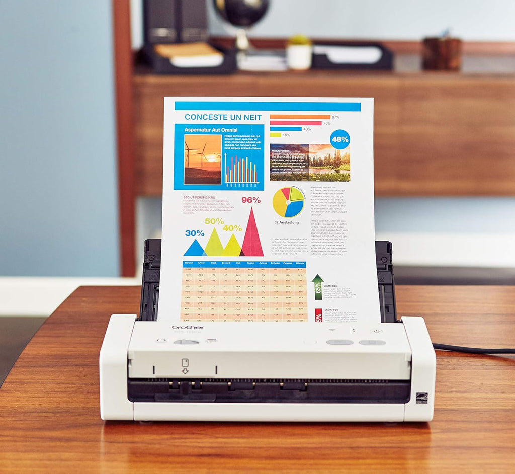 Wireless Portable Compact Desktop Scanner J90774