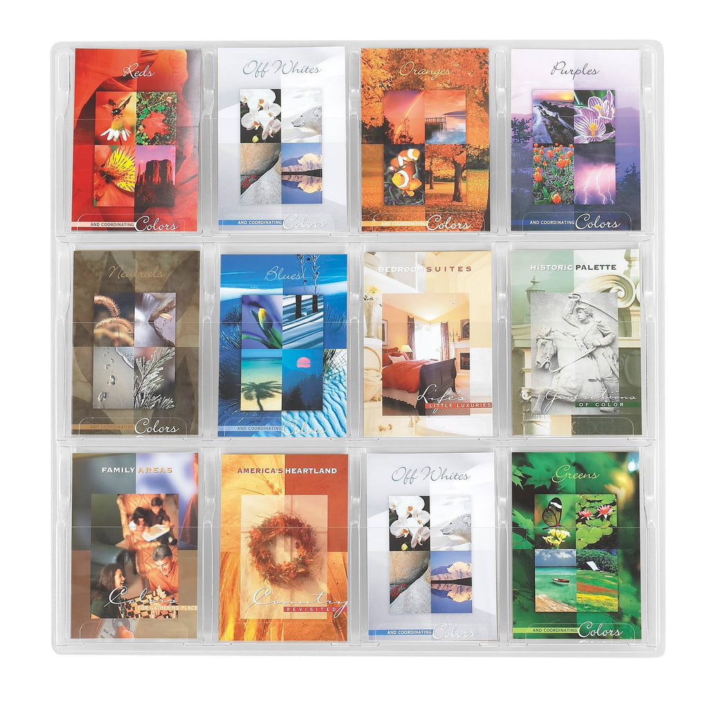 Clear 12-Pocket Plastic Booklet Display Rack B69117