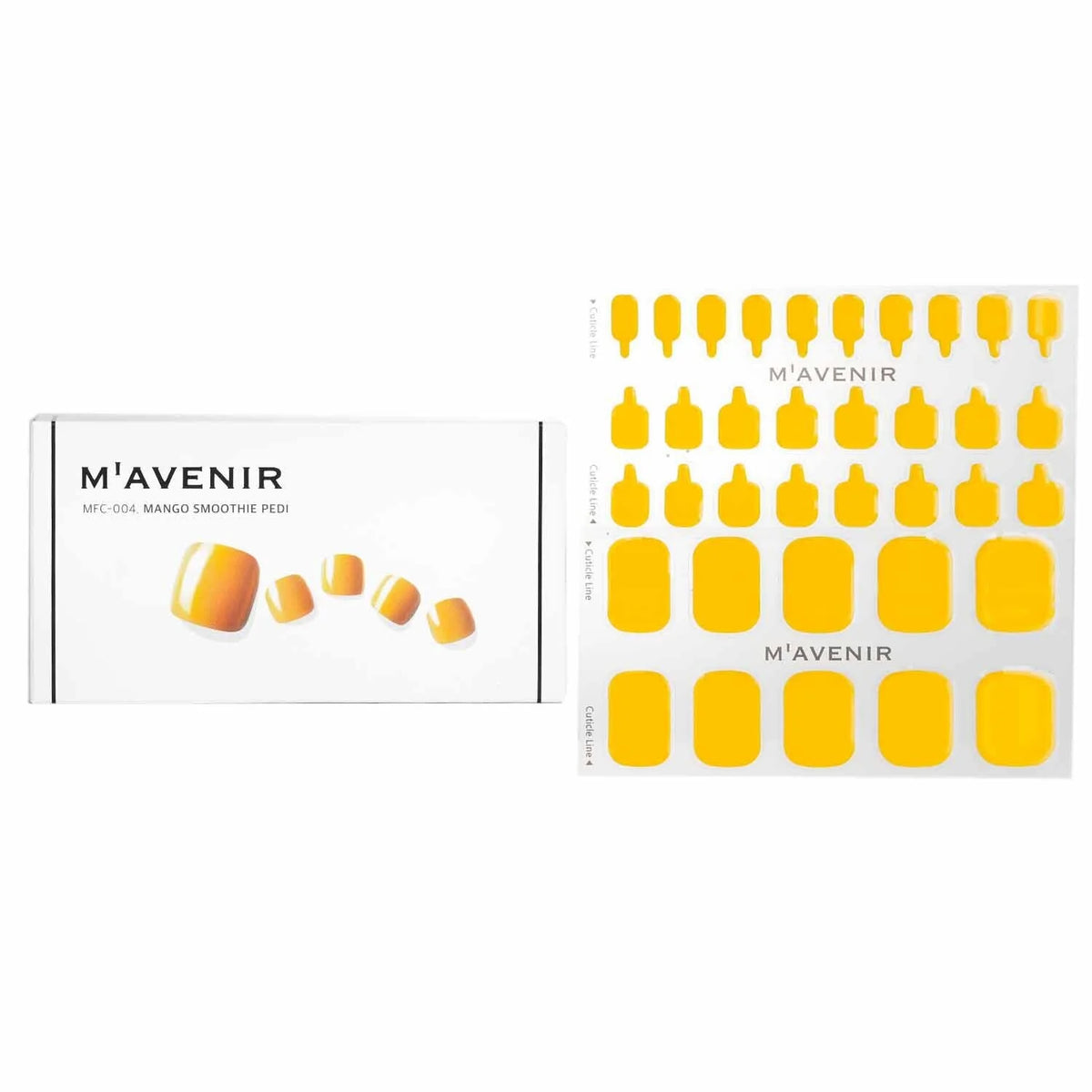 Yellow Lemon Drop Nail Sticker 32pcs U209