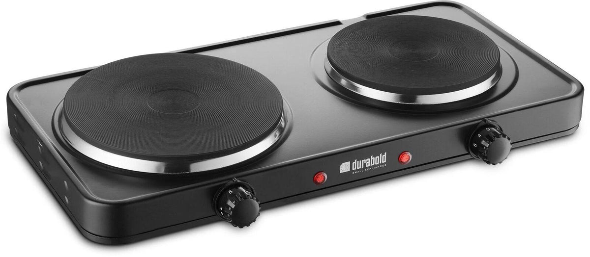 Cast-Iron Double Burner with Stainless Steel Body J4697