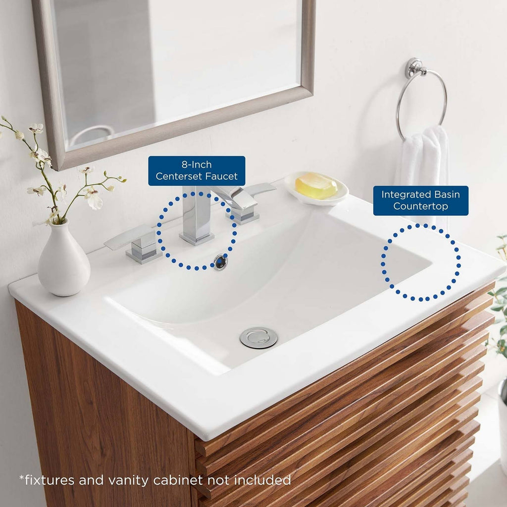 White Bathroom Sink B5833