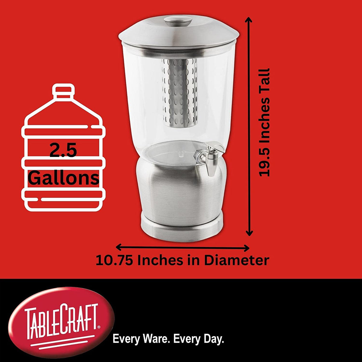 Gallon Drink Dispenser With Fruit Infuser & Stand K7575