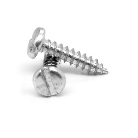 Sheet Metal Screw Slotted Pan Head Type A Low Carbon Steel Zinc Plated Pk 1700 J6109