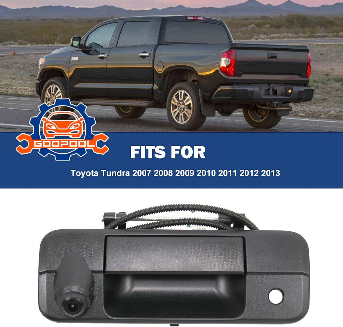 Tailgate Backup Camera Rear View Handle A4307