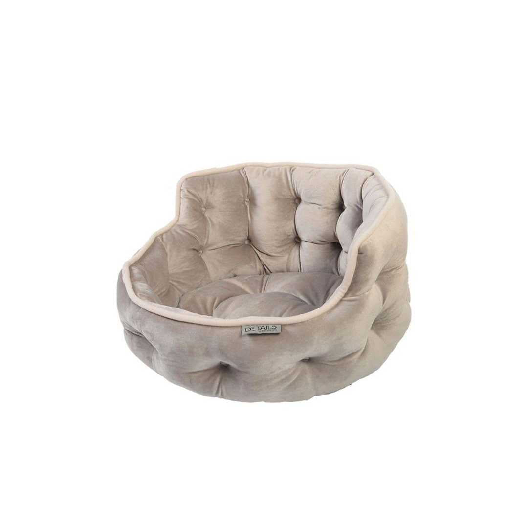 Ultra Plush Tufted Velvet Round Cuddler Pet Bed E797