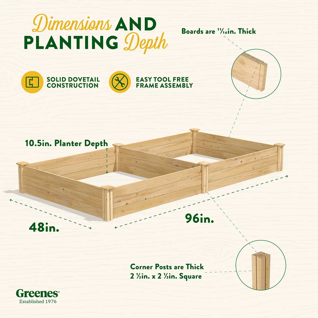Beige Cedar Raised Garden Kit M39974