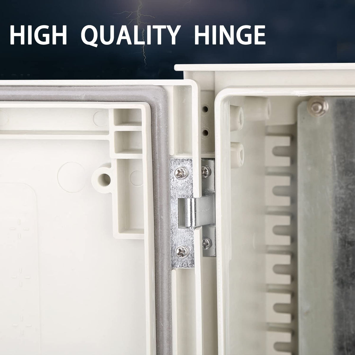 19.7×15.7×7.9 Fiberglass IP65 Weatherproof Wall-Mounted Electrical Enclosure Box K891