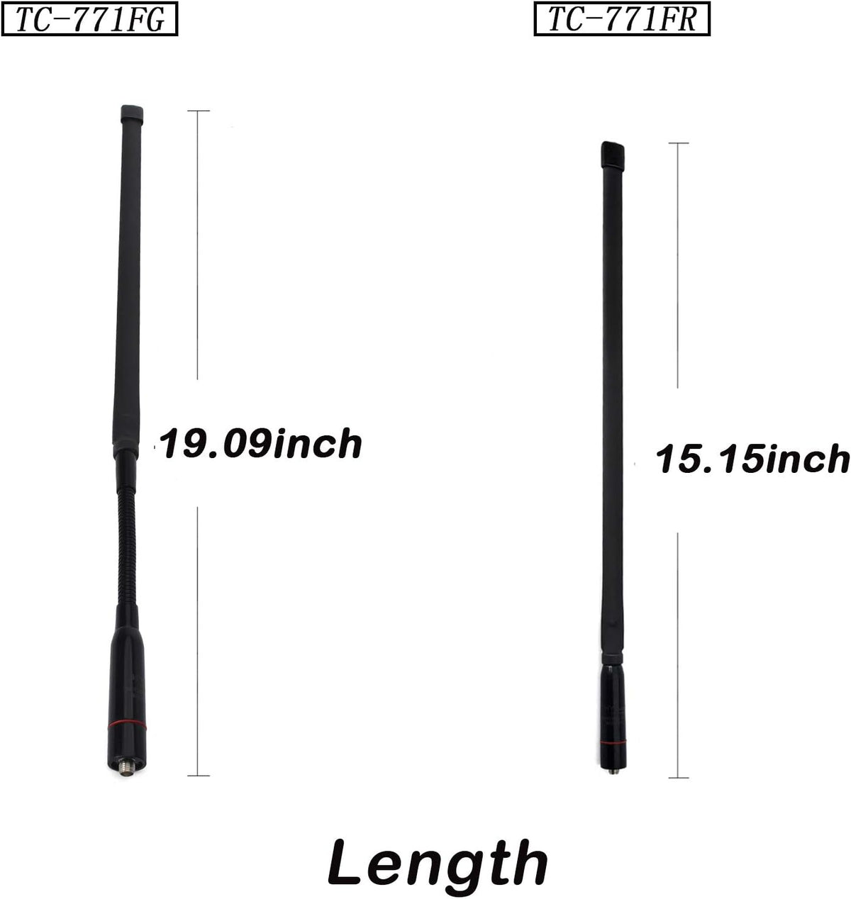 Tactical Antenna VHF UHF 2M 70CM Dual Band SMA-Female Two Way Radio O7900